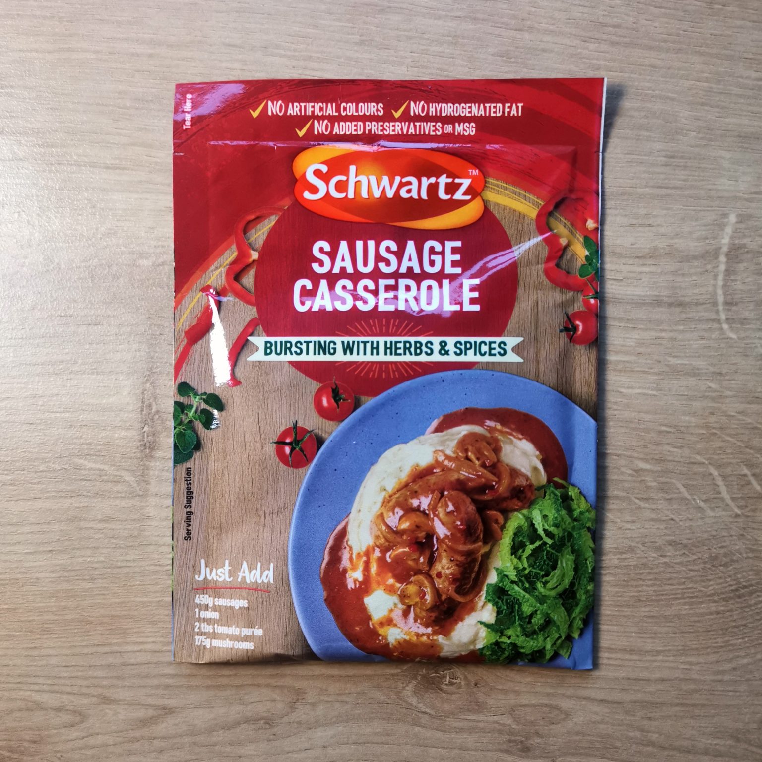 AD Schwartz Sausage Casserole Recipe Mix For Oven And Slow Cooker