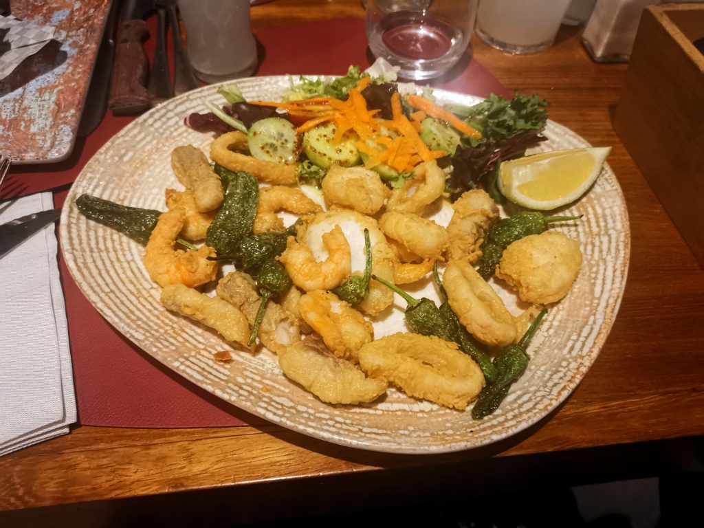 Mixed fish fry-up at Fuerteventura restaurant Poco Loco in Corralejo